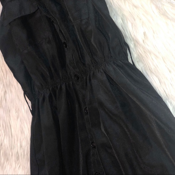 Black Light Summer Dress Button-down, Studded - Picture 4 of 4